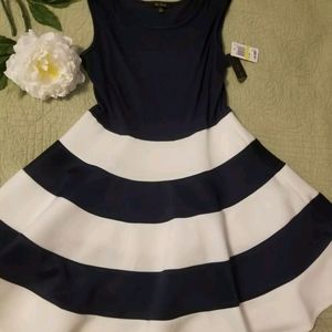 Women's Medium Blue & White dress